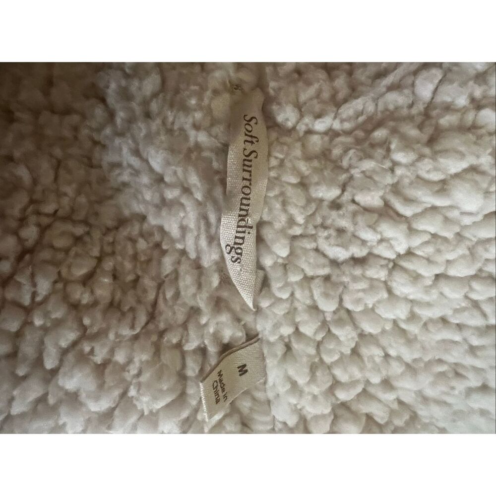 Soft Surroundings Womens Medium Multicolor Innsbrook Velvet Sherpa Lined Jacket - Picture 12 of 12